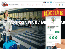 Tablet Screenshot of coopertaxi-bh.com.br